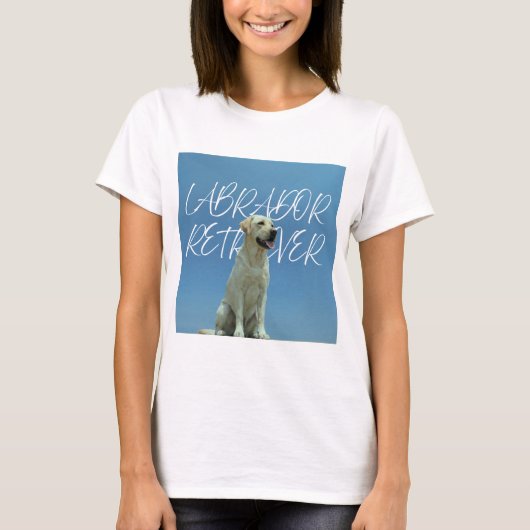 Labrador Retriever Retro Photo Dog Mom Gift Tee Tシャツ (正面)