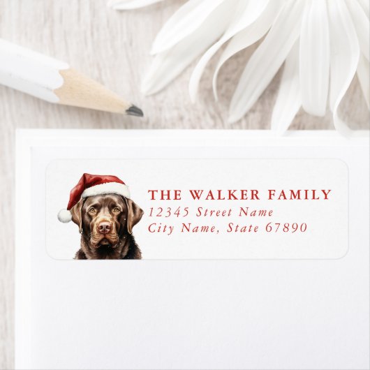 Labrador Retriever Return Address Labels ラベル (インサイチュ)