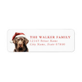 Labrador Retriever Return Address Labels ラベル (正面)
