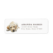 Labrador Retriever Return Address Labels ラベル (正面)