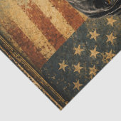 Labrador Retriever Rustic American Flag 薄葉紙 (詳細)