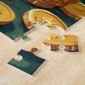 Labrador Retriever St Patrick’s Day Lucky Dog ジグソーパズル (側面)