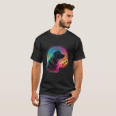 Labrador Retriever Synthwave 80s Retrowave Aesthet Tシャツ (正面フル)