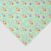 Labrador Retriever Tissue Paper in Green 薄葉紙 (詳細)