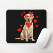 Labrador Retriever Valentines Day Dog Lover Heart  マウスパッド (マウス)