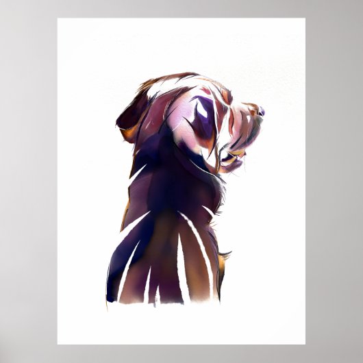 Labrador Retriever Wall Art Poster  Dog Lover Gift ポスター (正面)