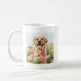 Labrador Retriever Watercolor Mug コーヒーマグカップ