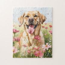 Labrador Retriever Watercolor Puzzle