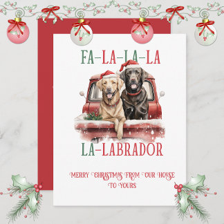 Labrador Retriever Whimsical Christmas | シーズンカード