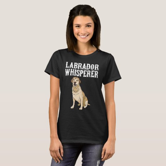 Labrador Retriever Wisperer Dog Tシャツ (正面フル)