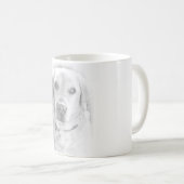 Labrador Tasse *grau コーヒーマグカップ (正面右)