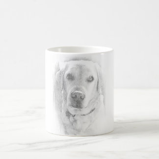 Labrador Tasse *grau コーヒーマグカップ