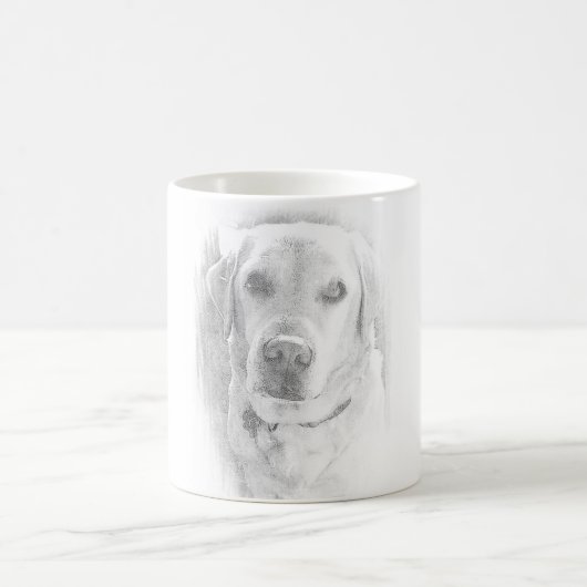 Labrador Tasse *grau コーヒーマグカップ (中央)