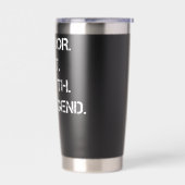 Labrador The Pet The Myth The Legend Funny Labrado 保温保冷タンブラー (左面)