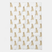 Labrador (Yellow) キッチンタオル (縦)