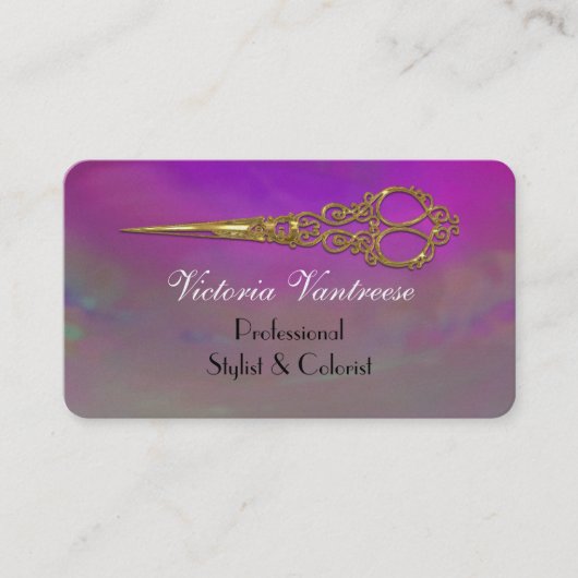 Labrecheはエレガントな美容師を切ります 名刺 (正面)