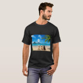 Labs on tropical island tシャツ (正面フル)