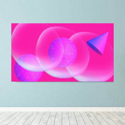 L'ABSTRAIT COLORE キャンバスプリント (インサイチュ (ウッドフロア))