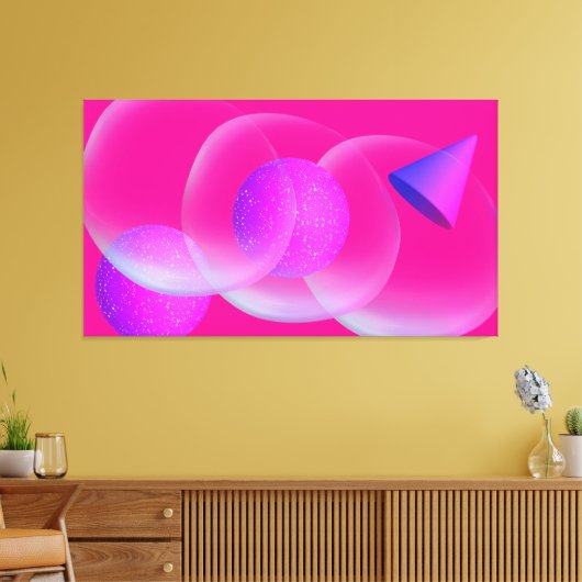 L'ABSTRAIT COLORE キャンバスプリント (インサイチュ (リビング))