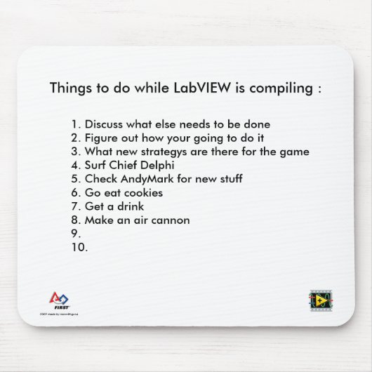 LabVIEWのマウスパッド マウスパッド (正面)
