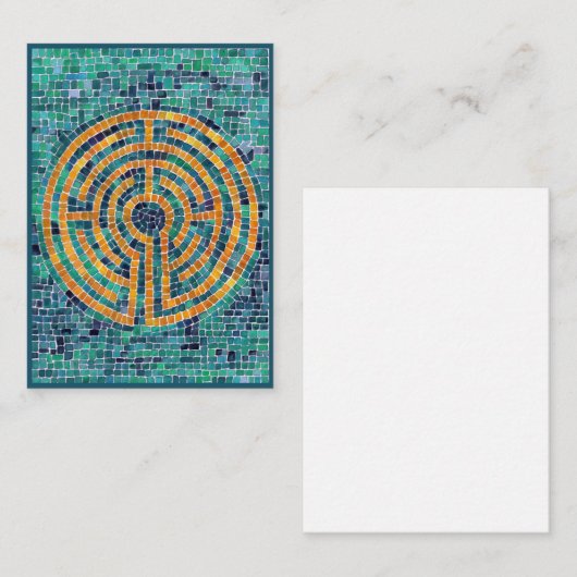 LABYRINTH II 3.5x2.5フラットノートカード ノートカード (正面/裏面)