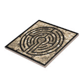 LABYRINTH V 4.25x4.25セラミックタイル – 黒 タイル (側面)