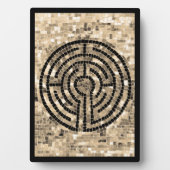 LABYRINTH V 5x7プラークとイーゼル – ブラック フォトプラーク (正面)