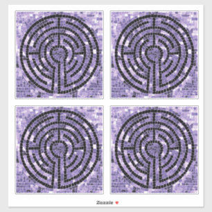 LABYRINTH VI 14"x14" ビニールステッカー (4個入り) シール