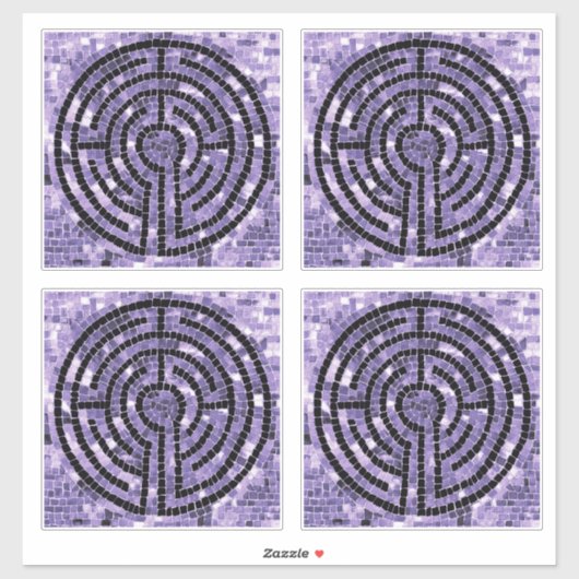 LABYRINTH VI 14"x14" ビニールステッカー (4個入り) シール (シート)