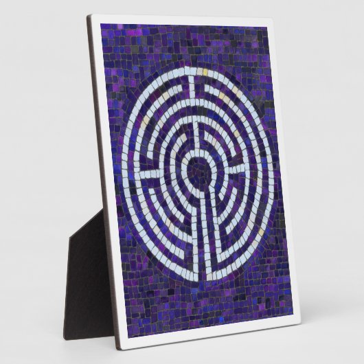 LABYRINTH VIII 8x10 Placa con con caballete - Blan フォトプラーク (側面)