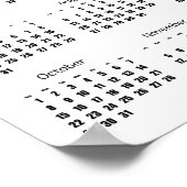 Labyrinth White Calendar Poster 2017 ポスター (角)