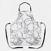 Labyrinthe Beauty Abstract Art Apron エプロン (正面)