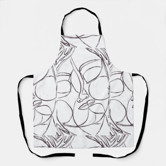 Labyrinthe Beauty Abstract Art Apron エプロン (正面)