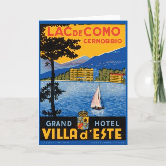 Lac de Como カード (正面)