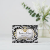 Lace 311 de Luxe Ciao Bellaの金属金ゴールドは任命します 予約カード (スタンド正面)