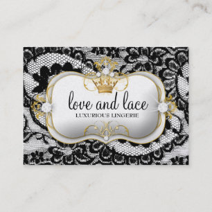 Lace 311 de Luxe Ciao Bellaの金属金ゴールド 名刺