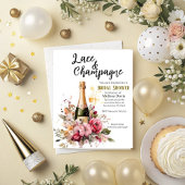 Lace & Champagne Bridal Shower Invitation 招待状