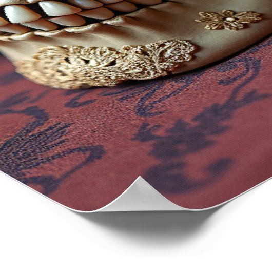 Lace & Decay – A Victorian Gothic Skull ポスター (角)