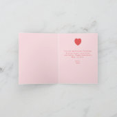 Lace Doily Heart Hand-Drawn Valentine's Day シーズンカード (内部)