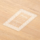 Lace Doily Wedding Acrylic Invitations アクリル招待状 (レイダウン)