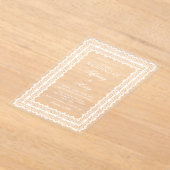 Lace Doily Wedding Acrylic Invitations アクリル招待状 (レイダウン)