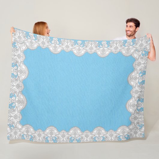 Lace Frame フリースブランケット (インサイチュ)