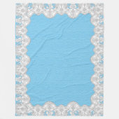 Lace Frame フリースブランケット (正面)