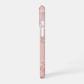 Lace Frame - Romantic Pastel Pink Phone Case iPhone 16ケース (左側面)