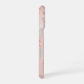 Lace Frame - Romantic Pastel Pink Phone Case iPhone 16ケース (右側面)