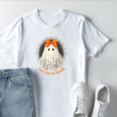 Lace Ghost in Orange Bow Ornate Frame Design ベビーTシャツ