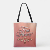 Lace Heart Suede トートバッグ (裏面)