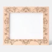Lace Pattern Floral Motif Landscape Size 10"x8" レーザー彫刻フレーム (正面)