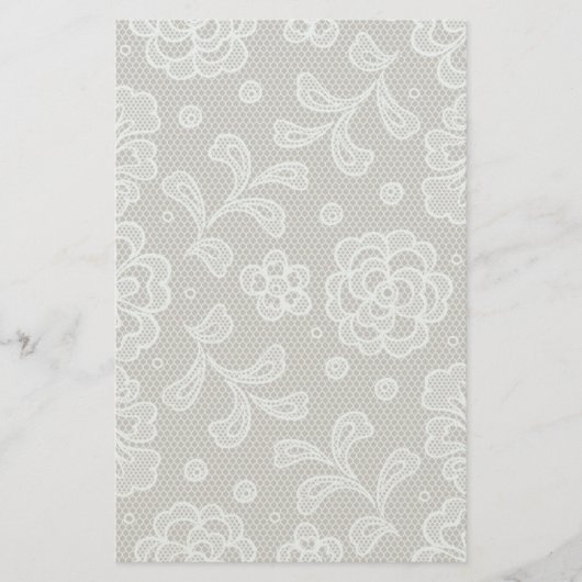 Lace pattern, flower vintage 6 便箋 (正面)