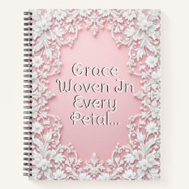 Lace Petals in Bloom ノートブック